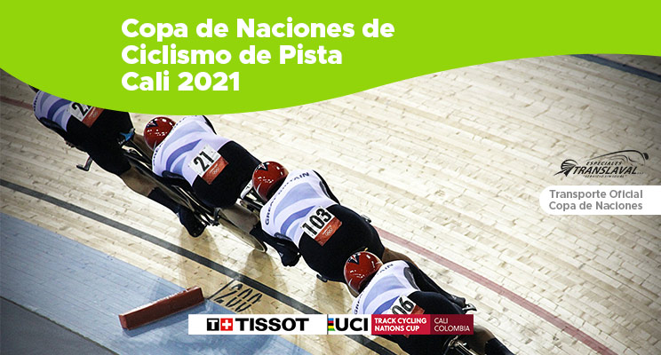 transporte oficial para la Copa de Naciones de Ciclismo de Pista Cali 2021