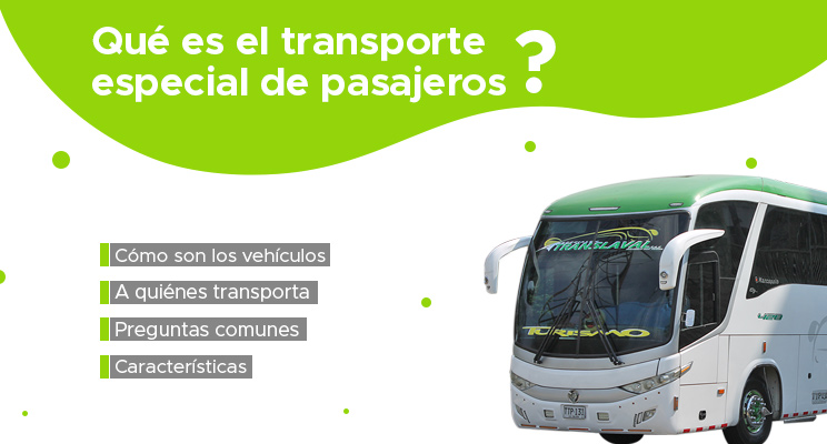 qué es el transporte especial de pasajeros