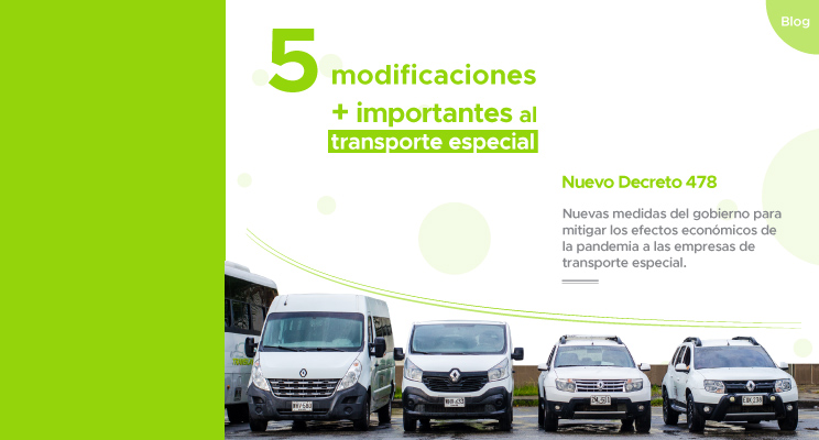 cinco nuevas modificaciones a las leyes de transporte especial de pasajeros